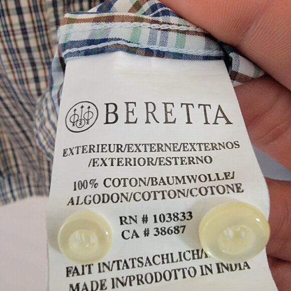 Beretta Men's LS Plaid shirt - XL - Picture 4 of 5